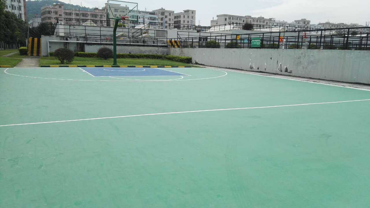 深圳南方水厂横岗硅PU篮球场