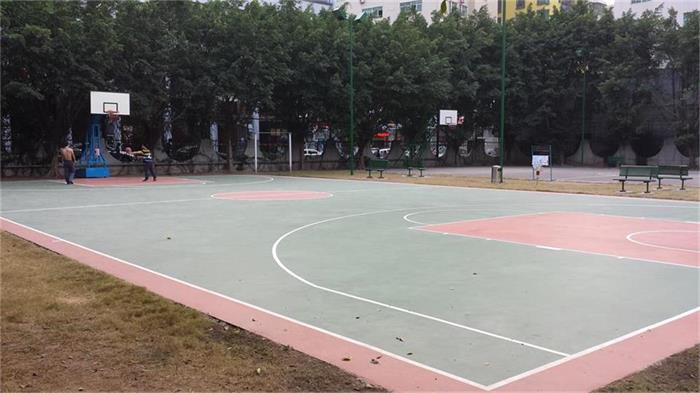 深圳坂田维达力硅PU篮球场